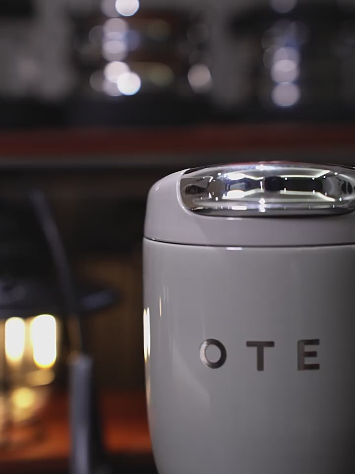 OTE vakuumisolert reisekaffekrus, dobbeltvegget reisekopp i rustfritt stål med drikkelokk, 350/220 ml