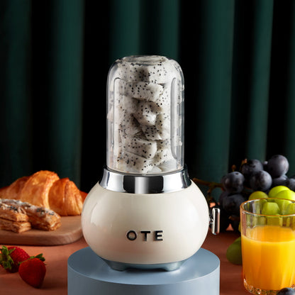 OTE Smoothie-maker blender, Retro Kitchen Lille glass blender til shakes og smoothies, med 400 ml glass