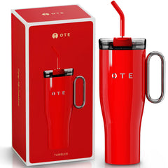 OTE1.2 L (42 oz) BPA gratis, bærbar bilkrus Tumbler, termisk krus, kaffekopper for varme og kalde drikker