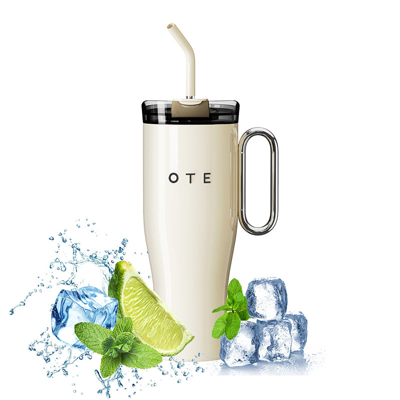 OTE1.2 L (42 oz) BPA gratis, bærbar bilkrus Tumbler, termisk krus, kaffekopper for varme og kalde drikker